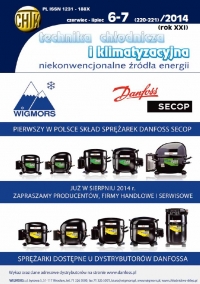 Okładka Technika Chłodnicza i&nbsp;Klimatyzacyjna 6-7/2014, Masta
