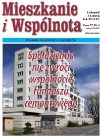 Okładka Mieszkanie i&nbsp;Wspólnota 11/2014