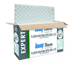 Styropian Knauf Therm Expert Floor Heating o&nbsp;współczynniku przewodzenia ciepła 0,033 W/mK Fot. Knauf Therm